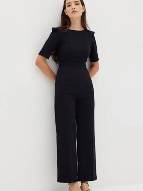 Chana Straight Leg Puff Sleeve Jumpsuit